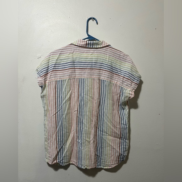 Marine Layer Pastel Striped Button-Down Shirt - Picture 3 of 3